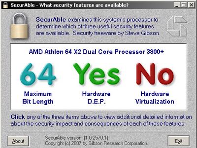 Hardware Virtualization: NO