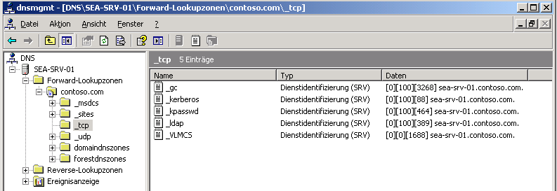 KMS-SRV-Eintrag im DNS