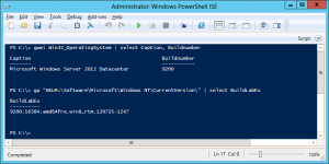 Windows Server 2012 Buildnumber